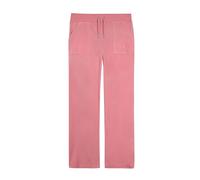 Sweathose JUICY COUTURE "DEL RAY TRACK PANTS Damen", Damen, Gr. L, EURO-Größen, rosa (juicy pink), Samt, 95% Polyester, 5% Elasthan, slim fit, Hosen Sweathose, Trainingshose Damen, Sweathose, Velour, 