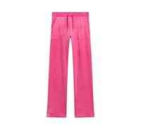 Sweathose JUICY COUTURE "DEL RAY TRACK PANTS Damen", Kinder, Gr. M, EURO-Größen, rosa (very berry), 95% POLYESTER, 5% ELASTAN, slim fit, Hosen Sweathose, Trainingshose Damen, Sweathose, Velour, Joggin