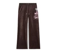 Sweathose JUICY COUTURE "HER MAJESTY CAISA TRACKPANT. Damen", Kinder, Gr. M, EURO-Größen, java, 46% Baumwolle, 32% Viskose, 22% Polyester, slim fit, Hosen Sweathose, Trainingshose Damen, Sweathose, Ve