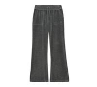 Sweathose JUICY COUTURE "LAYLA LOW RISE POCKETED FLARE PANT. Damen", Kinder, Gr. XS, EURO-Größen, charcoal marl, 95% Polyester, 5% Elasthan, slim fit, Hosen Sweathose, Trainingshose Damen, Sweathose,