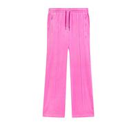 Sweathose JUICY COUTURE "TINA COL OUT TRACKPANT Damen", Damen, Gr. S, EURO-Größen, super pink, Samt, 95% Polyester, 5% Elasthan, slim fit, Hosen Sweathose, Trainingshose Damen, Sweathose, Velour, Jogg