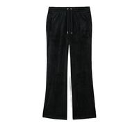 Sweathose JUICY COUTURE "TINA OUTLINE TRACKPANT WITH DIAMANTE BR Damen", Damen, Gr. XS, EURO-Größen, schwarz, 95% Polyester, 5% Elasthan, slim fit, Hosen Sweathose, Trainingshose Damen, Sweathose, Vel