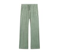 Sweathose JUICY COUTURE "TINA TRACK PANTS WITH DIAMANTE BRANDING_ Damen", Damen, Gr. M, EURO-Größen, grün (chinois grün), 95% POLYESTER, 5% ELASTAN, slim fit, Hosen Sweathose, Trainingshose Damen, Swe