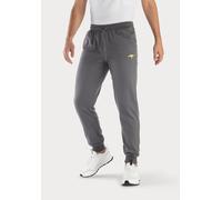 Sweathose KANGAROOS, Herren, Gr. 44/46 (S), N-Gr, grau (anthrazit), Sweatware, Obermaterial: 60% Baumwolle, 40% Polyester, unifarben, Basic, bequem lang, Hosen Sweathose, Jogginghose mit kleiner Logos