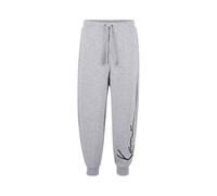 Sweathose KARL KANI "Karl Kani Signature Wide Fit Sweatpants", Herren, Gr. S, US-Größen, grau (ash grau), 80% Baumwolle, 20% Polyester, loose fit, Hosen Sweathose (19009459-S) ash grau