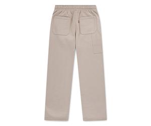 Sweathose LEVI'S KIDS "LVB BAGGY CARPENTER SWEATPANT", Jungen, Gr. 14 (164), N-Gr, beige (fields of rye), Sweatware, Obermaterial: 60% Baumwolle, 40% Polyester, unifarben, lang, Hosen Sweathose, BAGGY
