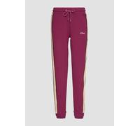 Sweathose S.OLIVER "-Loungehose / Relaxhose" Gr. 44/46, N-Gr, rot (dunkelrot) Damen Hosen (16246460-44) dunkelrot