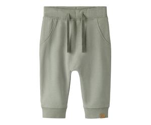Sweathose NAME IT "NBNTAKKI für Mädchen und Jungen mit Kordelzug", Mädchen, Gr. 56, N-Gr, shadow, Sweatware, Obermaterial: 95% Baumwolle, 5% Elasthan, unifarben, normal knöchellang, Hosen Sweathose, u