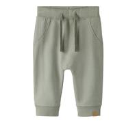 Sweathose NAME IT "NBNTAKKI für Mädchen und Jungen mit Kordelzug", Mädchen, Gr. 92, N-Gr, grün (shadow), Sweatware, Obermaterial: 95% Baumwolle, 5% Elasthan, unifarben, normal knöchellang, Hosen Sweat