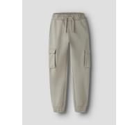 Sweathose NAME IT "NKMOLLIE CARGO PANT BRU NOOS", Jungen, Gr. 140, N-Gr, vintage khaki, Sweatware, Obermaterial: 60% Baumwolle, 40% Polyester, loose fit normal, Hosen Sweathose (91827743-140) vintage 