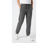 Sweathose NAME IT "NKMSWEAT - Jogger mit verstellbarem Bund und Rippbündchen", Jungen, Gr. 128, N-Gr, grau (dunkelgrau melange), angeraute Sweatware, Obermaterial: 80% Baumwolle, 20% Polyester, melier