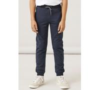 Name It Jungen Jogger NKMSWEAT Pant BRU NOOS verstellbarer Bund Rippbündchen Dark Sapphire Gr. 134