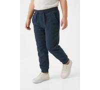 Sweathose NAME IT "NMFVIMA SWE PANT BRU NOOS", Mädchen, Gr. 104, N-Gr, blau (schwarz sapphire), Sweatware, Obermaterial: 60% Baumwolle, 40% Polyester, unifarben, Basic normal, Hosen Sweathose, mit süß