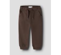 Sweathose NAME IT "NMMOBEAR NREG SWEAT PANT UNB NOOS", Jungen, Gr. 86, N-Gr, braun (french roast), Sweatware, Obermaterial: 51% Baumwolle, 35% Polyester, 14% Viskose, unifarben, knöchellang, Hosen Swe
