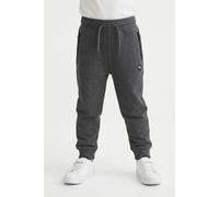 Sweathose NAME IT "NMMVIMO SWE PANT BRU NOOS", Jungen, Gr. 104, N-Gr, grau (dunkelgrau melange), Sweatware, Obermaterial: 60% Baumwolle, 40% Polyester, unifarben, regular fit normal, Hosen Sweathose (