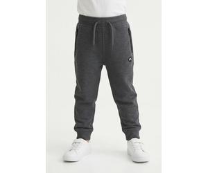 Sweathose NAME IT "NMMVIMO SWE PANT BRU NOOS", Jungen, Gr. 104, N-Gr, grau (dunkelgrau melange), Sweatware, Obermaterial: 60% Baumwolle, 40% Polyester, unifarben, regular fit normal, Hosen Sweathose (
