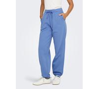 Sweathose ONLY "ONLBEST CUFF PANT SWT NOOS", Damen, Gr. S (36), N-Gr, blau (ultramarine), Sweatware, Obermaterial: 65% Polyester, 35% Baumwolle, unifarben, relaxed fit knöchellang, Hosen Sweathose (57