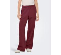 Sweathose ONLY "ONLBEST STRAIGHT PANT SWT NOOS", Damen, Gr. XL (42), N-Gr, lila (tawny port), Sweatware, Obermaterial: 65% Polyester, 35% Baumwolle, unifarben, lang, Hosen Sweathose (77403549-XL)