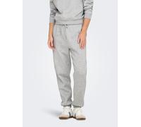Sweathose ONLY "ONLSWEAT PANTS SWT", Damen, Gr. XS (34), N-Gr, grau (light grau melange), Sweatware, Obermaterial: 60% Baumwolle, 40% Polyester, meliert, unifarben, regular fit normal, Hosen Sweathose