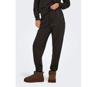Sweathose ONLY PLAY "ONPLOUNGE HW SWEAT PNT - NOOS", Damen, Gr. L (40), N-Gr, braun (chocolate torte), Sweatware, Obermaterial: 80% Polyester, 15% Viskose, 5% Elasthan, unifarben, regular fit knöchell