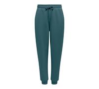 Sweathose ONLY PLAY "ONPLOUNGE HW SWEAT PNT - NOOS", Damen, Gr. L, N-Gr, mediterranea, Sweatware, Obermaterial: 80% Polyester, 15% Viskose, 5% Elasthan, unifarben, regular fit knöchellang, Hosen Sweat