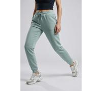Sweathose ONLY PLAY "ONPLOUNGE HW SWEAT PNT - NOOS", Damen, Gr. L, N-Gr, surf spray, Sweatware, Obermaterial: 80% Polyester, 15% Viskose, 5% Elasthan, unifarben, regular fit knöchellang, Hosen Sweatho