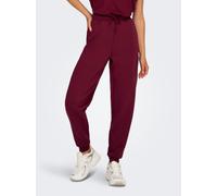 Sweathose ONLY PLAY "ONPLOUNGE HW SWEAT PNT - NOOS", Damen, Gr. M (38), N-Gr, pink (rhododendron), Sweatware, Obermaterial: 80% Polyester, 15% Viskose, 5% Elasthan, unifarben, regular fit knöchellang,