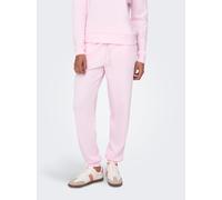 Sweathose ONLY PLAY "ONPLOUNGE HW SWEAT PNT - NOOS", Damen, Gr. S (36), N-Gr, pink, a, boo, Sweatware, Obermaterial: 80% Polyester, 15% Viskose, 5% Elasthan, unifarben, sportlich, regular fit knöchell