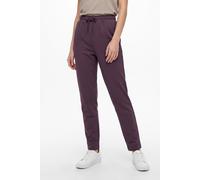 Sweathose ONLY PLAY "ONPLOUNGE HW TAPERED SWT PNT", Damen, Gr. M, N-Gr, lila (plum perfect), Sweatware, Obermaterial: 80% Polyester, 15% Viskose, 5% Elasthan, unifarben, lang, Hosen Sweathose, Materia