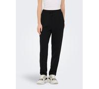 Sweathose ONLY PLAY "ONPLOUNGE HW TAPERED SWT PNT", Damen, Gr. S, N-Gr, schwarz, Sweatware, Obermaterial: 80% Polyester, 15% Viskose, 5% Elasthan, unifarben, lang, Hosen Sweathose, Materialmix (202161