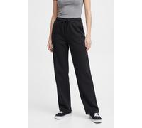 Sweathose ONLY PLAY "ONPLOUNGE MW STR SWT PNT NOOS", Damen, Gr. L, N-Gr, schwarz, Sweatware, Obermaterial: 80% Polyester, 15% Viskose, 5% Elasthan, unifarben, lang, Hosen Sweathose, Materialmix (91786