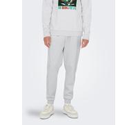 ONLY & SONS Sweathose "Ceres" in Hellgrau - Größe XXL | Herren Plussize