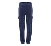 Sweathose OXMO "Sweathose OXMitala", Damen, Gr. S, N-Gr, blau (crown blau), Obermaterial: 95% Polyester PES. 5% Elasthan EL., unifarben, regular fit lang, Hosen Sweathose (46592220-S) crown blau