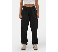 Sweathose PEGADOR "Villa High Waisted Sweat Pants", Damen, Gr. L, N-Gr, schwarz, weiß, Sweatware, Obermaterial: 80% Baumwolle, 20% Polyester, unifarben, regular fit lang, Hosen Sweathose, Baumwollmisc