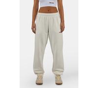 Sweathose PEGADOR "Villa High Waisted Sweat Pants", Damen, Gr. S, N-Gr, washed warm weiß schwarz, Sweatware, Obermaterial: 80% Baumwolle, 20% Polyester, unifarben, regular fit lang, Hosen Sweathose, B
