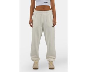 Sweathose PEGADOR "Villa High Waisted Sweat Pants", Damen, Gr. S, N-Gr, washed warm weiß schwarz, Sweatware, Obermaterial: 80% Baumwolle, 20% Polyester, unifarben, regular fit lang, Hosen Sweathose, B