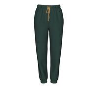Sweathose PIECES "PCCHILLI HW HEART SWEAT PANTS", Damen, Gr. XXL (44), N-Gr, gold (schwarzest spruce detail:gold heart), Sweatware, Obermaterial: 50% Baumwolle, 50% Polyester, unifarben, regular fit k