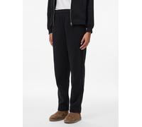 Sweathose PIECES "PCCHILLI HW STRAIGHT SWEAT PANTS NOOS BC", Damen, Gr. L (40), N-Gr, schwarz, Sweatware, Obermaterial: 50% Baumwolle, 50% Polyester, unifarben, straight fit lang, Hosen Sweathose, Bau