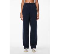 Sweathose PIECES "PCCHILLI HW STRAIGHT SWEAT PANTS NOOS BC", Damen, Gr. M (38), N-Gr, blau (sky captain), Sweatware, Obermaterial: 50% Baumwolle, 50% Polyester, unifarben, straight fit lang, Hosen Swe
