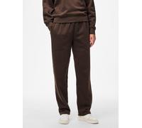 Sweathose PIECES "PCCHILLI HW STRAIGHT SWEAT PANTS NOOS BC", Damen, Gr. XL (42), N-Gr, hot fudge, Sweatware, Obermaterial: 50% Baumwolle, 50% Polyester, unifarben, straight fit lang, Hosen Sweathose, 