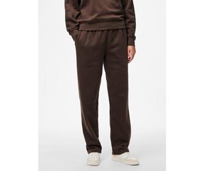 Sweathose PIECES "PCCHILLI HW STRAIGHT SWEAT PANTS NOOS BC", Damen, Gr. XL (42), N-Gr, hot fudge, Sweatware, Obermaterial: 50% Baumwolle, 50% Polyester, unifarben, straight fit lang, Hosen Sweathose,
