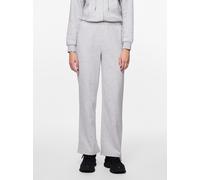 PIECES A/S PCCHILLI HW Wide Sweat Pants NOOS BC, Hose für Damen, Standardlänge, Gerade, Light Grey Melange, L, Chino, Entspannt, Herbst/Winter, 5715429124606, 17140745