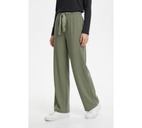 Sweathose PIECES "PCCHILLI WIDE GLITTER SWEAT PANT NOOS BC", Damen, Gr. L (40), N-Gr, deep lichen grün detail:wide lurex, Sweatware, Obermaterial: 50% Baumwolle, 50% Polyester, unifarben, lang, Hosen 