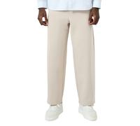 Sweathose QS, Damen, Gr. XXL, N-Gr, ecru, Sweatware, Obermaterial: 67% Polyester, 33% Baumwolle, unifarben, loose fit lang, Hosen Sweathose, mit Gummizug und weitem Bein (68047858-XXL) ecru