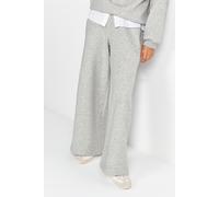 Sweathose RICHROYAL, Damen, Gr. S, N-Gr, silber mist, Sweatware, Obermaterial: 60% Baumwolle, 40% Polyester, unifarben, weit lang, Hosen Sweathose, mit Strasssteinen, wide leg, elastischer Bund (78520