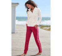Sweathose rot 48/50 Baumwolle, Polyester