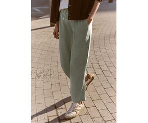Sweathose STREET ONE STUDIO, Damen, Gr. 46, Länge 28, sea spray grün, Stoff, 61% Lyocell, 39% Baumwolle, unifarben, loose fit knöchelfrei, Hosen Sweathose, Middle Waist (87091540-46) sea spray grün