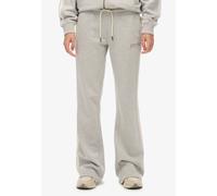 Sweathose SUPERDRY "ATHLETIC STRIPE FLARE JOGGER", Damen, Gr. L, N-Gr, glacier grau marl, Jersey, Obermaterial: 100% Baumwolle, meliert, slim fit, Hosen Sweathose (96704630-L) glacier grau marl
