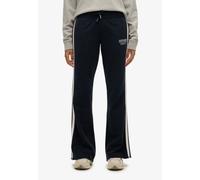 Sweathose SUPERDRY "ATHLETIC STRIPE FLARE JOGGER", Damen, Gr. S, N-Gr, eclipse navy, Jersey, Obermaterial: 100% Baumwolle, unifarben, slim fit, Hosen Sweathose (35535522-S) eclipse navy