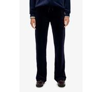 Sweathose SUPERDRY "COUNTRY CLUB VELOUR JOGGER", Damen, Gr. XS, N-Gr, blau (blauberry navy), Jersey, Obermaterial: 95% Polyester, 5% Elasthan, unifarben, regular fit normal, Hosen Sweathose (46408447-